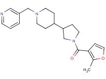 3-({4-[1-(2-methyl-3-furoyl)-3-pyrrolidinyl]-1-piperidinyl}methyl)pyridine