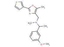 1-(3-methoxyphenyl)-N-methyl-N-{[5-methyl-2-(3-thienyl)-1,3-oxazol-4-yl]methyl}ethanamine