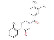 4-(3,4-dimethylbenzoyl)-1-(2-methylphenyl)-2-piperazinone