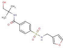 4-{[(3-furylmethyl)amino]sulfonyl}-N-(2-hydroxy-1,1-dimethylethyl)benzamide