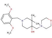 1-(2,6-dimethoxybenzyl)-3,3-dimethyl-4-(morpholin-4-ylmethyl)piperidin-4-ol