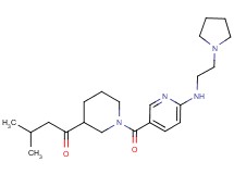 3-methyl-1-[1-({6-[(2-pyrrolidin-1-ylethyl)amino]pyridin-3-yl}carbonyl)piperidin-3-yl]butan-1-one