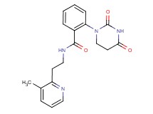 2-(2,4-dioxotetrahydropyrimidin-1(2H)-yl)-N-[2-(3-methylpyridin-2-yl)ethyl]benzamide