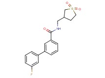 N-[(1,1-dioxidotetrahydro-3-thienyl)methyl]-3'-fluorobiphenyl-3-carboxamide