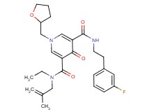 N-ethyl-N'-[2-(3-fluorophenyl)ethyl]-N-(2-methyl-2-propen-1-yl)-4-oxo-1-(tetrahydro-2-furanylmethyl)-1,4-dihydro-3,5-pyridinedicarboxamide
