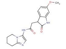 2-(6-methoxy-2-oxo-2,3-dihydro-1H-indol-3-yl)-N-(5,6,7,8-tetrahydroimidazo[1,2-a]pyridin-3-yl)acetamide