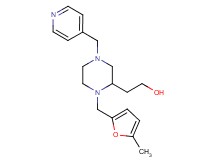 2-[1-[(5-methyl-2-furyl)methyl]-4-(4-pyridinylmethyl)-2-piperazinyl]ethanol