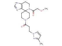 5-(methoxyacetyl)-1'-[3-(3-methyl-1H-pyrazol-1-yl)propanoyl]-1,5,6,7-tetrahydrospiro[imidazo[4,5-c]pyridine-4,4'-piperidine]