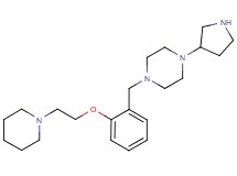 1-[2-(2-piperidin-1-ylethoxy)benzyl]-4-pyrrolidin-3-ylpiperazine