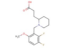 3-[1-(2,3-difluoro-6-methoxybenzyl)piperidin-2-yl]propanoic acid