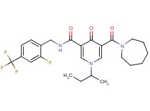 5-(1-azepanylcarbonyl)-1-sec-butyl-N-[2-fluoro-4-(trifluoromethyl)benzyl]-4-oxo-1,4-dihydro-3-pyridinecarboxamide