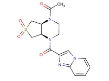 (4aR*,7aS*)-1-acetyl-4-(imidazo[1,2-a]pyridin-2-ylcarbonyl)octahydrothieno[3,4-b]pyrazine 6,6-dioxide