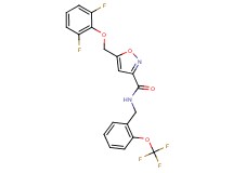 5-[(2,6-difluorophenoxy)methyl]-N-[2-(trifluoromethoxy)benzyl]-3-isoxazolecarboxamide