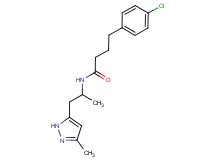4-(4-chlorophenyl)-N-[1-methyl-2-(3-methyl-1H-pyrazol-5-yl)ethyl]butanamide