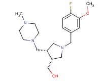 {(3R*,4S*)-1-(4-fluoro-3-methoxybenzyl)-4-[(4-methylpiperazin-1-yl)methyl]pyrrolidin-3-yl}methanol