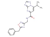 N-[(5-benzyl-1,2,4-oxadiazol-3-yl)methyl]-7-isopropyl[1,2,4]triazolo[1,5-a]pyrimidine-5-carboxamide