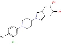 (3aR*,5S*,6S*,7aS*)-2-[1-(3-chloro-4-methylphenyl)-4-piperidinyl]octahydro-1H-isoindole-5,6-diol