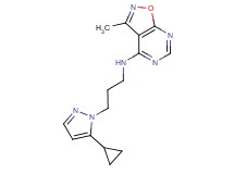 N-[3-(5-cyclopropyl-1H-pyrazol-1-yl)propyl]-3-methylisoxazolo[5,4-d]pyrimidin-4-amine