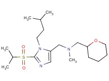 1-[2-(isopropylsulfonyl)-1-(3-methylbutyl)-1H-imidazol-5-yl]-N-methyl-N-(tetrahydro-2H-pyran-2-ylmethyl)methanamine