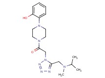2-{4-[(5-{[isopropyl(methyl)amino]methyl}-1H-tetrazol-1-yl)acetyl]-1-piperazinyl}phenol