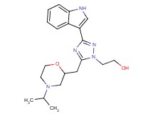 2-{3-(1H-indol-3-yl)-5-[(4-isopropylmorpholin-2-yl)methyl]-1H-1,2,4-triazol-1-yl}ethanol