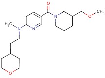 5-{[3-(methoxymethyl)-1-piperidinyl]carbonyl}-N-methyl-N-[2-(tetrahydro-2H-pyran-4-yl)ethyl]-2-pyridinamine