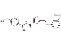 2-[(3-fluorophenoxy)methyl]-N-[(1R)-1-(4-methoxyphenyl)ethyl]-1,3-oxazole-4-carboxamide
