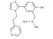 2-[(dimethylamino)methyl]-4-[1-(2-pyridin-3-ylethyl)-1H-imidazol-2-yl]phenol