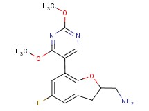1-[7-(2,4-dimethoxypyrimidin-5-yl)-5-fluoro-2,3-dihydro-1-benzofuran-2-yl]methanamine