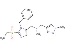 1-[1-benzyl-2-(ethylsulfonyl)-1H-imidazol-5-yl]-N-methyl-N-[(1-methyl-1H-pyrazol-4-yl)methyl]methanamine