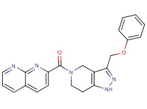 2-{[3-(phenoxymethyl)-1,4,6,7-tetrahydro-5H-pyrazolo[4,3-c]pyridin-5-yl]carbonyl}-1,8-naphthyridine