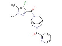 (1S*,5R*)-6-[(4-chloro-1,5-dimethyl-1H-pyrazol-3-yl)carbonyl]-3-(pyridin-2-ylcarbonyl)-3,6-diazabicyclo[3.2.2]nonane