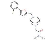 2-((1S*,5R*)-6-{[5-(2-fluorophenyl)-2-furyl]methyl}-3,6-diazabicyclo[3.2.2]non-3-yl)-N,N-dimethylacetamide