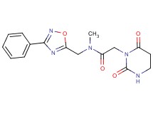 2-(2,6-dioxotetrahydropyrimidin-1(2H)-yl)-N-methyl-N-[(3-phenyl-1,2,4-oxadiazol-5-yl)methyl]acetamide