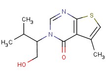 3-[1-(hydroxymethyl)-2-methylpropyl]-5-methylthieno[2,3-d]pyrimidin-4(3H)-one