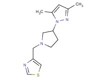 4-{[3-(3,5-dimethyl-1H-pyrazol-1-yl)pyrrolidin-1-yl]methyl}-1,3-thiazole
