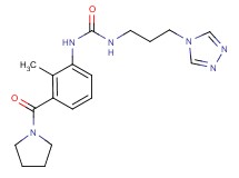 N-[2-methyl-3-(pyrrolidin-1-ylcarbonyl)phenyl]-N'-[3-(4H-1,2,4-triazol-4-yl)propyl]urea