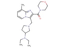 N,N-diethyl-1-{[8-methyl-2-(4-morpholinylcarbonyl)imidazo[1,2-a]pyridin-3-yl]methyl}-3-pyrrolidinamine