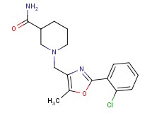 1-{[2-(2-chlorophenyl)-5-methyl-1,3-oxazol-4-yl]methyl}piperidine-3-carboxamide