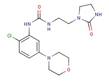 N-(2-chloro-5-morpholin-4-ylphenyl)-N'-[2-(2-oxoimidazolidin-1-yl)ethyl]urea