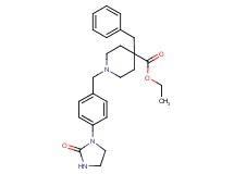 ethyl 4-benzyl-1-[4-(2-oxo-1-imidazolidinyl)benzyl]-4-piperidinecarboxylate