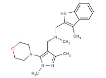 1-(1,3-dimethyl-5-morpholin-4-yl-1H-pyrazol-4-yl)-N-methyl-N-[(3-methyl-1H-indol-2-yl)methyl]methanamine