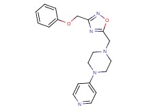 1-{[3-(phenoxymethyl)-1,2,4-oxadiazol-5-yl]methyl}-4-(4-pyridinyl)piperazine