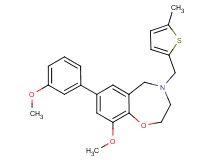 9-methoxy-7-(3-methoxyphenyl)-4-[(5-methyl-2-thienyl)methyl]-2,3,4,5-tetrahydro-1,4-benzoxazepine