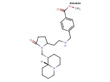methyl 4-{[(2-{1-[(1S,9aR)-octahydro-2H-quinolizin-1-ylmethyl]-5-oxo-2-pyrrolidinyl}ethyl)amino]methyl}benzoate