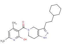3-{[3-(2-cyclohexylethyl)-1,4,6,7-tetrahydro-5H-pyrazolo[4,3-c]pyridin-5-yl]carbonyl}-4,6-dimethyl-2-pyridinol