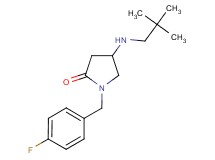 4-[(2,2-dimethylpropyl)amino]-1-(4-fluorobenzyl)-2-pyrrolidinone
