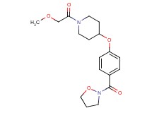 4-[4-(2-isoxazolidinylcarbonyl)phenoxy]-1-(methoxyacetyl)piperidine