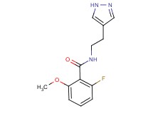2-fluoro-6-methoxy-N-[2-(1H-pyrazol-4-yl)ethyl]benzamide