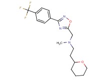 N-methyl-2-(tetrahydro-2H-pyran-2-yl)-N-({3-[4-(trifluoromethyl)phenyl]-1,2,4-oxadiazol-5-yl}methyl)ethanamine